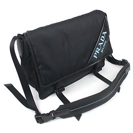 *[Used] PRADA Shoulder Bag TESSUTO + SOFT CA Nylon Canvas NERO Black Shoulder Bag Diagonal Black