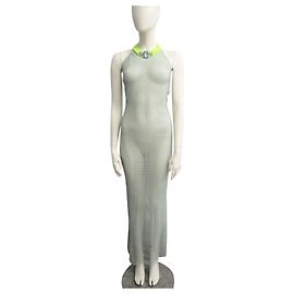 Pinko Vestido de arrastão Verde claro