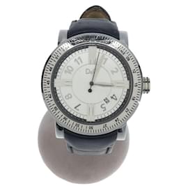 Dolce & Gabbana-DOLCE & GABBANA Quartz watch / analog / leather / SLV / BLK-Black