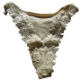 Autre Marque Tanga de encaje Lise Charmel Beige Talla 38 Beige