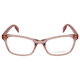 Alexander Mcqueen-Square Acetate Optical Glasses-Pink