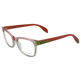 Alexander Mcqueen-Square Acetate Optical Glasses-Pink