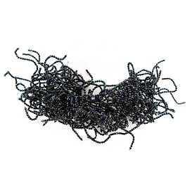 Collana girocollo Brunello Cucinelli in cristallo nero corvino multifilo Nero