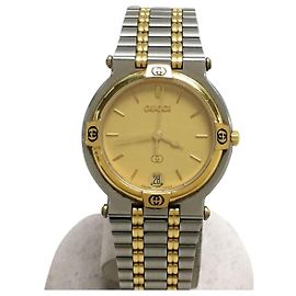 GUCCI reloj de cuarzo / analógico / acero inoxidable / GLD / SLV Plata