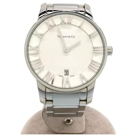 Tiffany & Co-TIFFANY & CO. Atlas Dome / Quartz Watch / Analog / Stainless Steel / WHT / SLV-Silvery