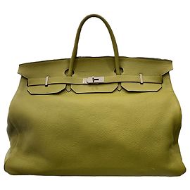 Hermès Mala de viagem Verde claro