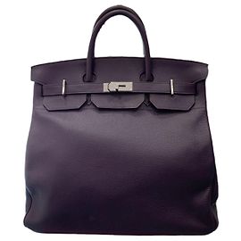 Hermès Mala de viagem Roxo escuro
