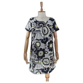 Vestido Marimekko Girder de algodón multicolor Talla 38 Multicolor