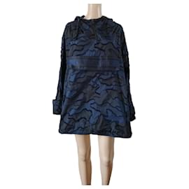 Dior-Dior Navy Camouflage Anorak-Navy blue