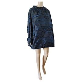 Dior-Dior Navy Camouflage Anorak-Navy blue