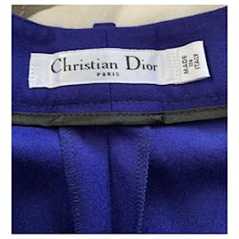 Christian Dior-Pantalones, polainas-Azul