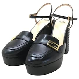 Fendi-**[Used] FENDI / Pumps / 36 / BLK / Leather / Promenade-Black