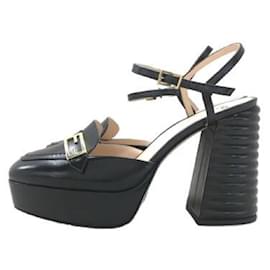 Fendi-**[Used] FENDI / Pumps / 36 / BLK / Leather / Promenade-Black