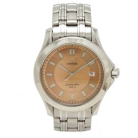 *[Used] Omega Seamaster 120m Diver Date Light Orange Dial SS Men Quartz Watch 2511.62 Orange