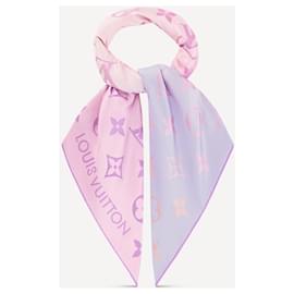 Louis Vuitton-LV Silk scarf foulard new-Pink
