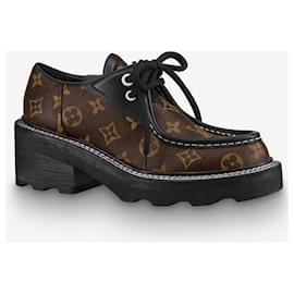 Louis Vuitton-LV Beaubourg platform shoes-Brown