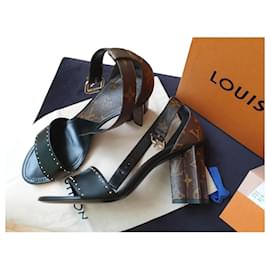 Louis Vuitton-SILHOUETTE SANDAL-Brown,Black