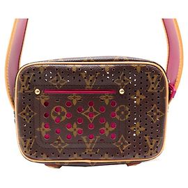 NEUF SAC A MAIN LOUIS VUITTON M95175 TROCADERO MONOGRAM PERFORATION PURSE Marron