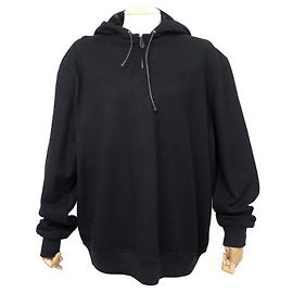 Hermès NEU HERMES PULLOVER HOODIE XL 56 NEUER PULLOVER AUS SCHWARZEM KASCHMIR Schwarz