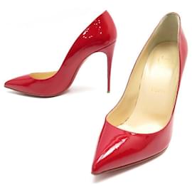Christian Louboutin-CHRISTIAN LOUBOUTIN SHOES PUMPS SO KATE RED PATENT LEATHER 39.5-Red