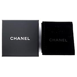 NEU CHANEL SCHMUCKKASTEN FÜR OHRRINGE MIT SCHWARZEM ETUI 7 x 4 cm Schwarz