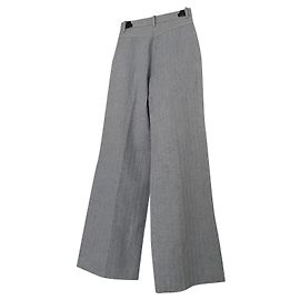 Sandro Blue Cotton Leggings Blue