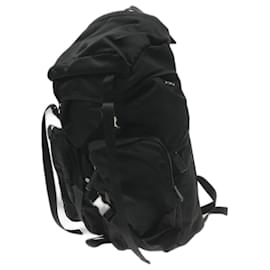 PRADA Backpack / nylon / black / plain Black