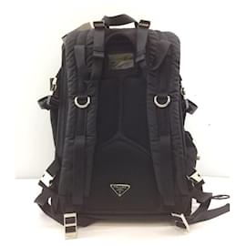 Prada-PRADA Backpack / Nylon / Black / TESSUTO MONTAGN-Black
