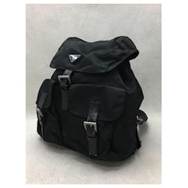 Prada-PRADA Backpack / Nylon / BLK-Black