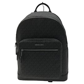 Michael Kors-MICHAEL KORS HUDSON Commuter Backpack / MK Signature / Backpack / PVC / BLK / Total Pattern-Black