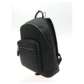 Michael Kors-MICHAEL KORS HUDSON Commuter Backpack / MK Signature / Backpack / PVC / BLK / Total Pattern-Black