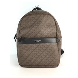 Michael Kors-MICHAEL KORS Grayson / Backpack / Leather / BRW / Total Pattern-Brown