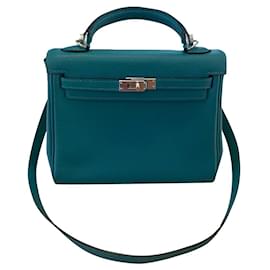 Hermès-Kelly 25-Turquoise