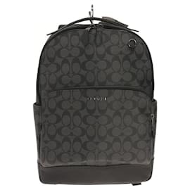 Coach-COACH Backpack / PVC / BLK / Total pattern-Black