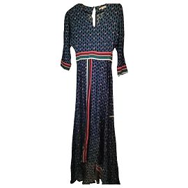 Robe longue Maje Bleu