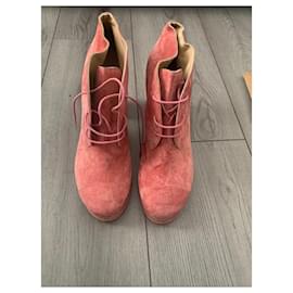 Chanel-Ankle Boots-Pink