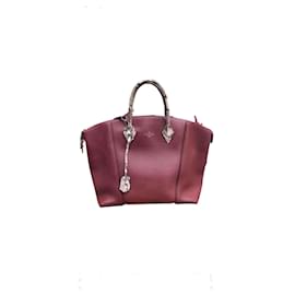 Louis Vuitton-Louis Vuitton Lockit MM Python mint condition-Dark red