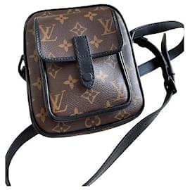 Louis Vuitton-LV Christopher wearable wallet monogramme macassar-Marron