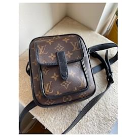 Louis Vuitton-LV Christopher wearable wallet monogramme macassar-Marron