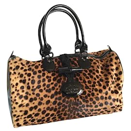 Longchamp-Handbags-Black,Beige