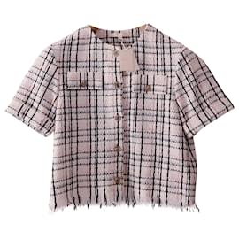Maje Lianey buttoned top eggshell cotton Eggshell