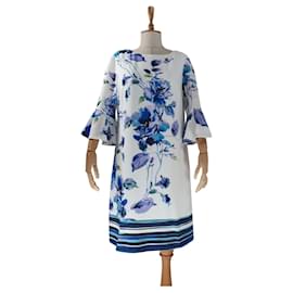 Joseph Ribkoff-Vestidos-Branco,Azul,Multicor