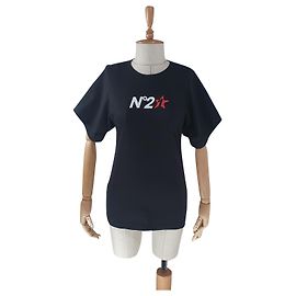 Camiseta de algodão preta No 21 Preto Multicor
