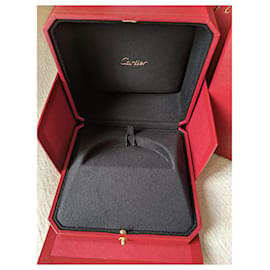Cartier-Caja forrada con brazalete y bolsa de papel Authentic Love Juc Bracelet-Roja