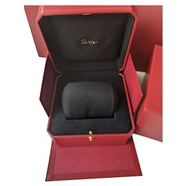 Authentische Cartier Love Trinity JUC Armband Armreif Manschette gefüttert Box Papiertüte Rot