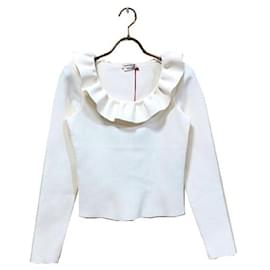 Alexander Mcqueen-*[Used] Alexander McQueen Ruffle Pullover XS Size White-White