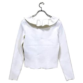 Alexander Mcqueen-*[Used] Alexander McQueen Ruffle Pullover XS Size White-White