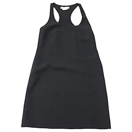 Michael Kors-Michael Kors Tank Racerback Dress in Black Wool-Black