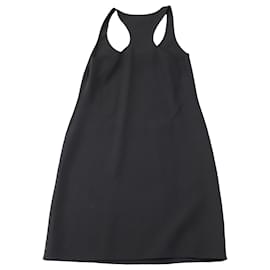 Michael Kors-Michael Kors Tank Racerback Dress in Black Wool-Black