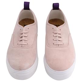 Autre Marque-Eytys Mother Sneakers in Pink Suede-Pink